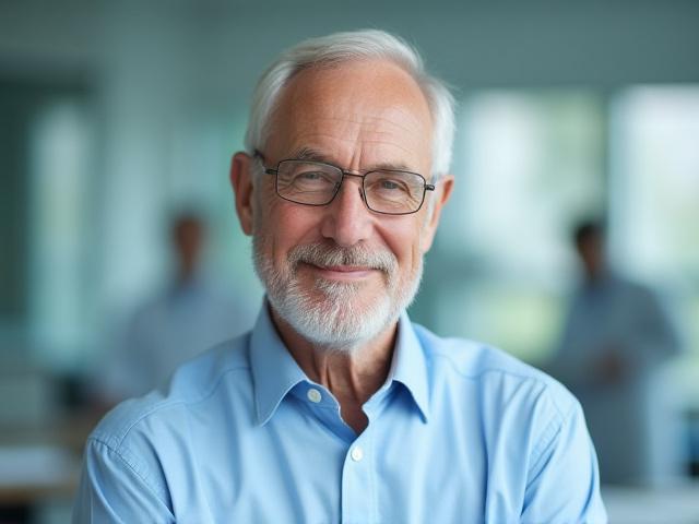Dr. David Sinclair, a distinguished scientist, in a focused and thoughtful pose.
